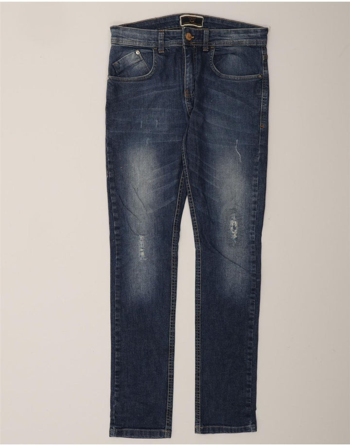 ZARA Jean slim vieilli pour homme EU 38 Small W30 L32 Bleu
