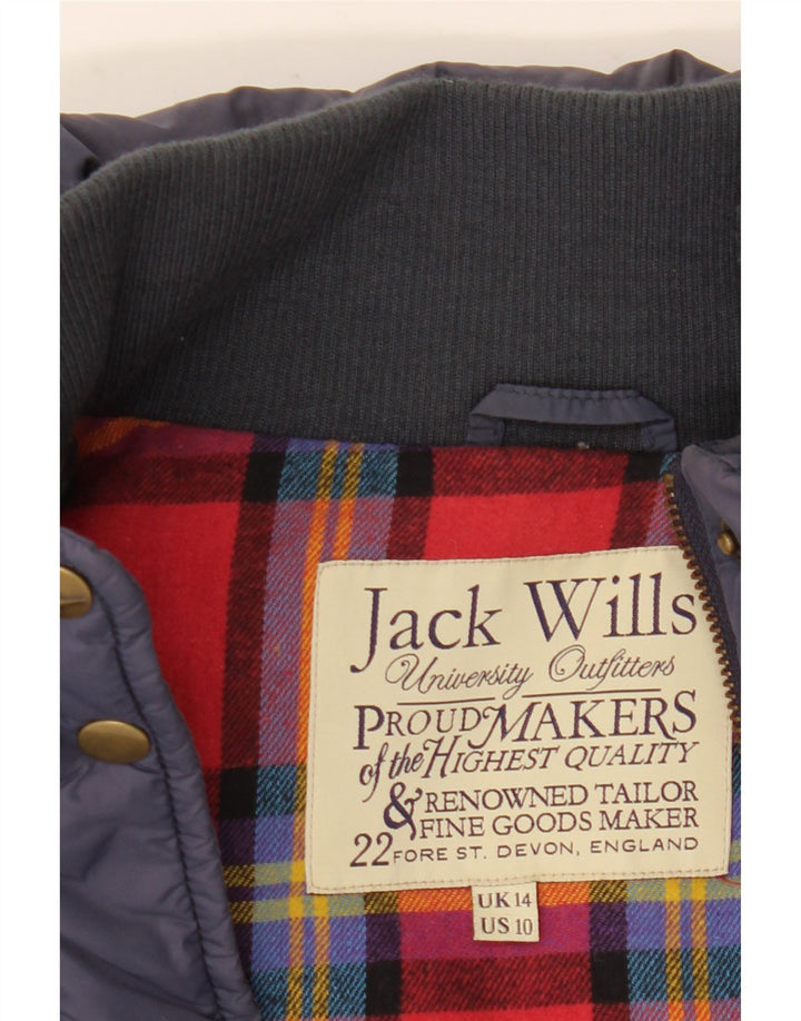 Jack Wills Gilet rembourré pour femme UK 14 Large Bleu marine