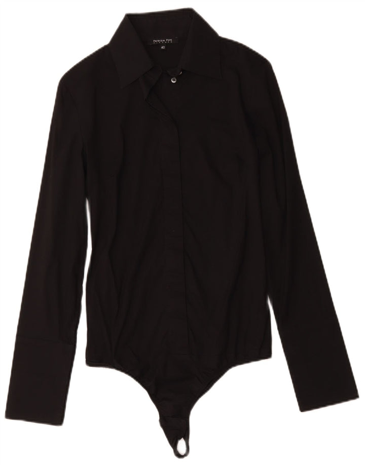 Patrizia Pepe Body Chemise Femme IT 40 Petit Coton Noir