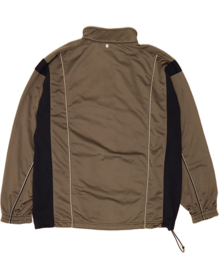 REEBOK Veste de Survêtement Homme Marron Moyen Colorblock Polyester