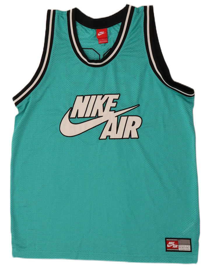 Nike Homme Air Graphic Débardeur Large Vert Rayé Polyester