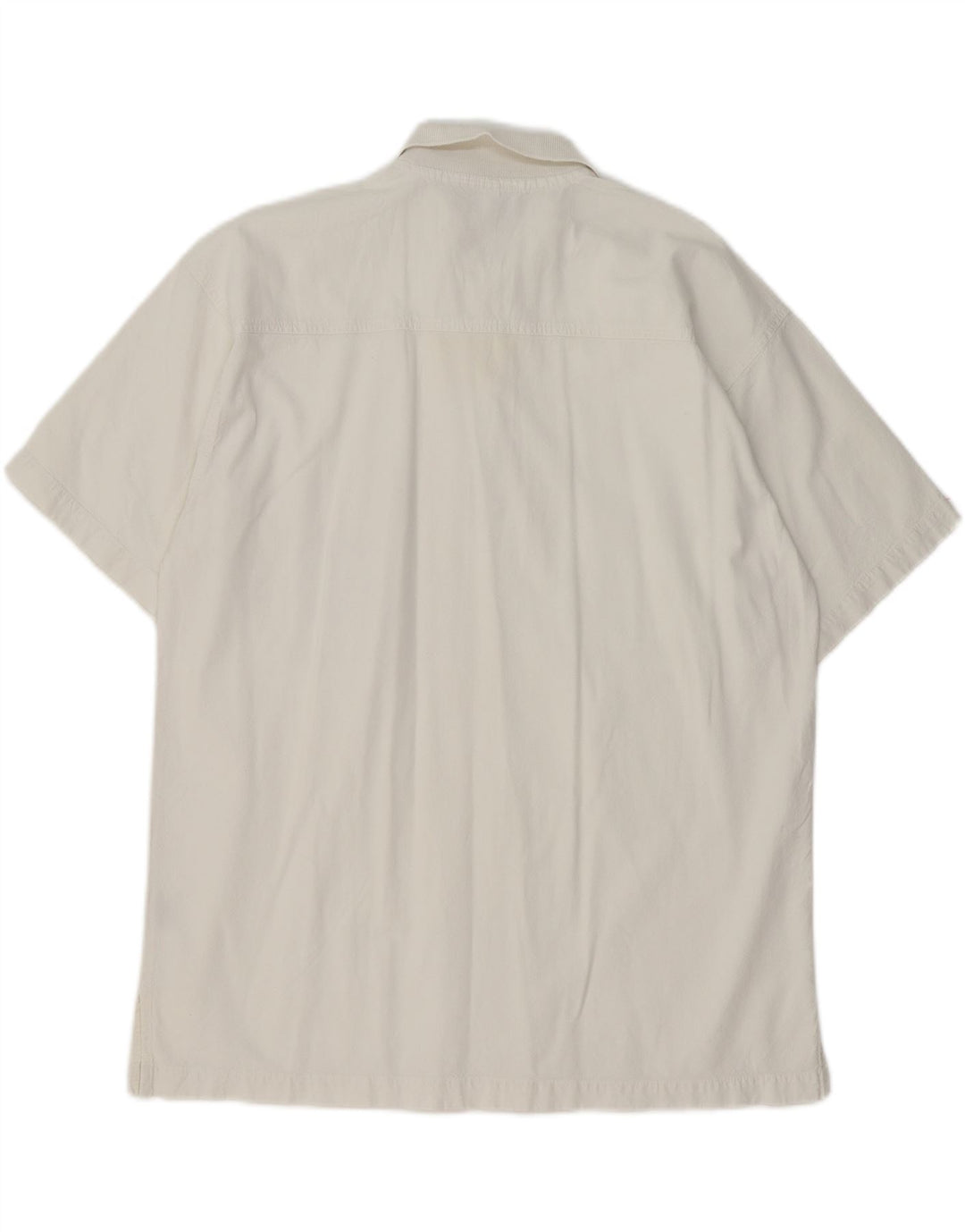 VINTAGE Polo Homme Coton Blanc Moyen