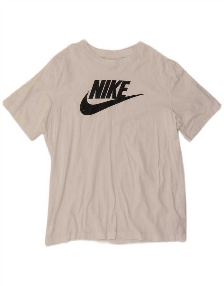 Nike T-shirt graphique pour homme en coton blanc Taille L