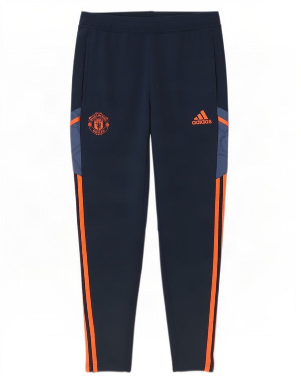 Adidas Pantalon de Survêtement Manchester United Homme Bleu Marine Moyen Polyester