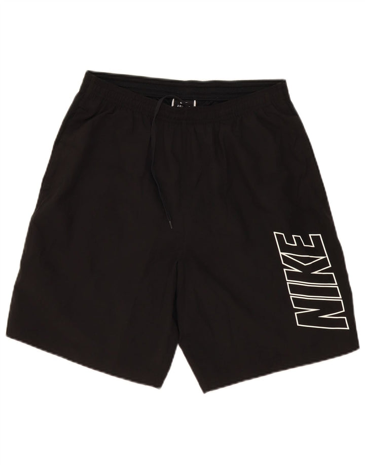 NIKE Short de sport Dri Fit Graphic pour homme en polyester noir moyen