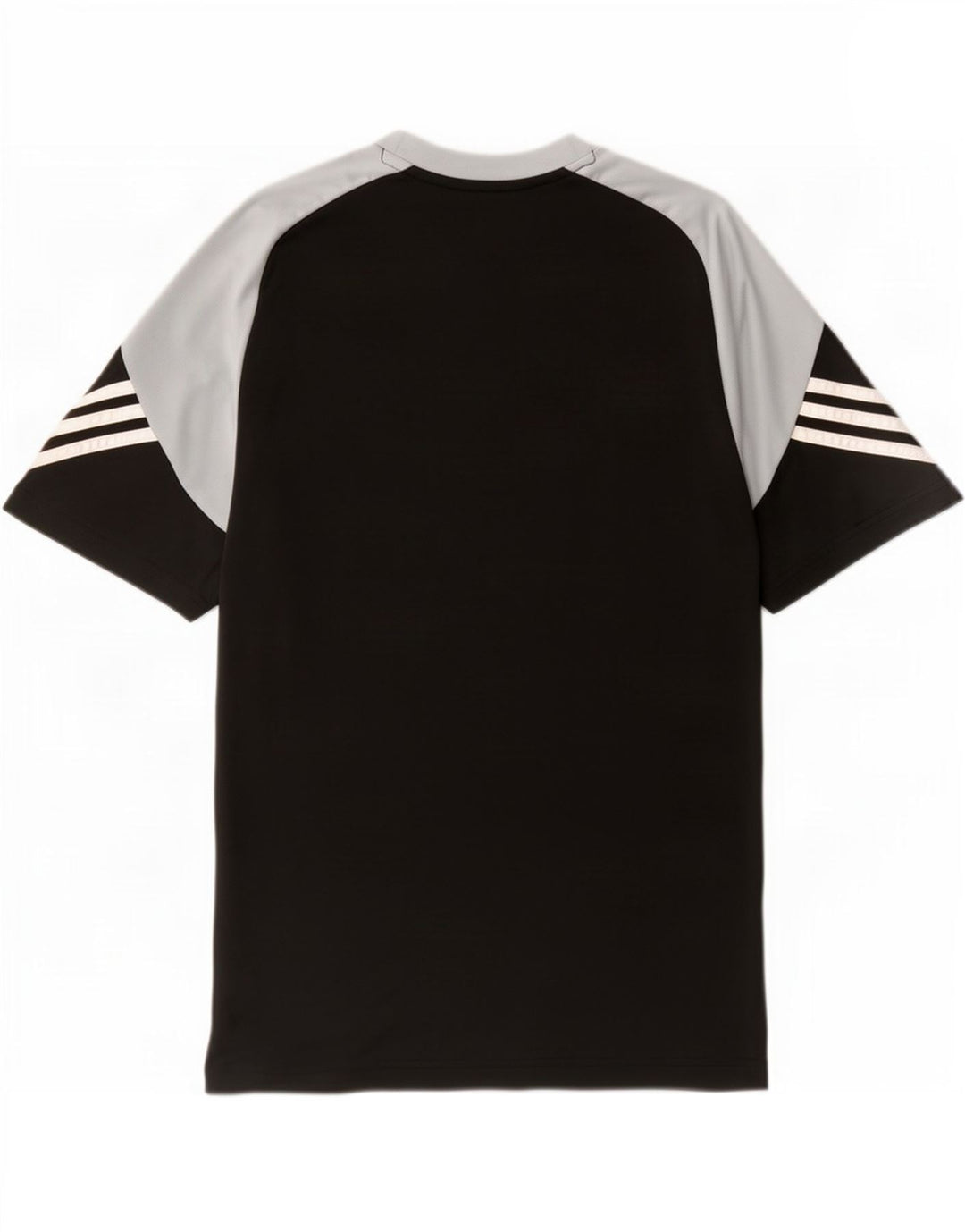 Adidas Hommes Climalite Graphic T-Shirt Top Large Noir Colorblock Polyester
