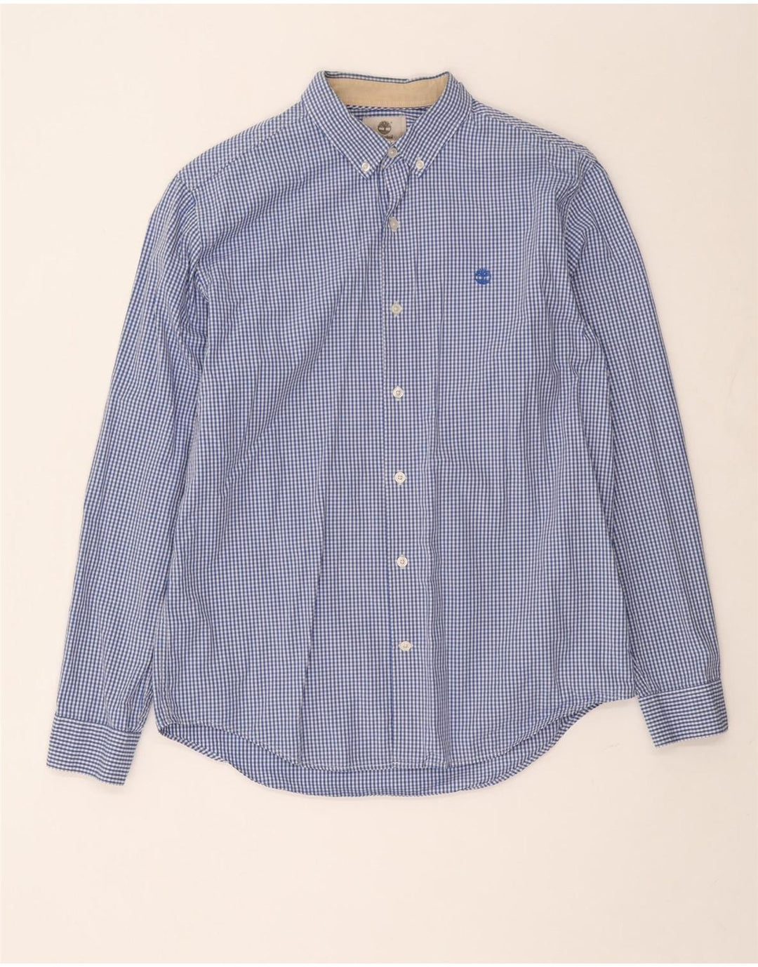 Timberland Chemise Slim Fit Homme Grand Bleu Vichy Coton
