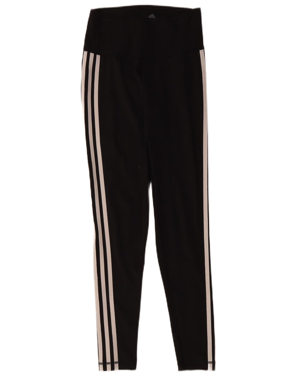 Adidas Leggings Femme UK 12/14 Moyen Noir