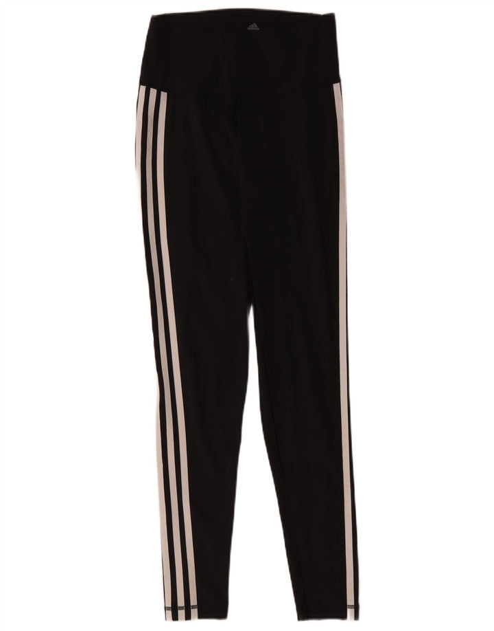 Adidas Leggings Femme UK 12/14 Moyen Noir