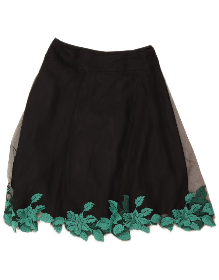 Coast Jupe trapèze pour femme W26 Smalll en polyester floral noir