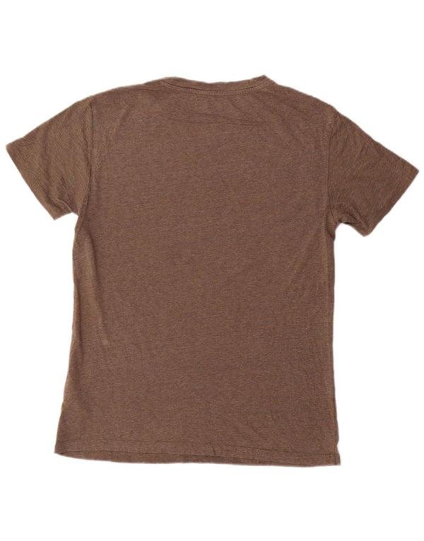 Lee T-Shirt Slim Fit Homme Petit Coton Chiné Marron