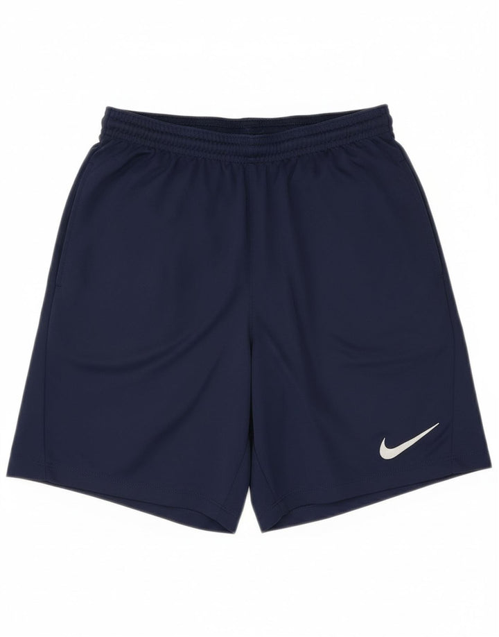 Nike Short de sport Dri Fit Slim Fit pour homme en polyester bleu marine Taille S
