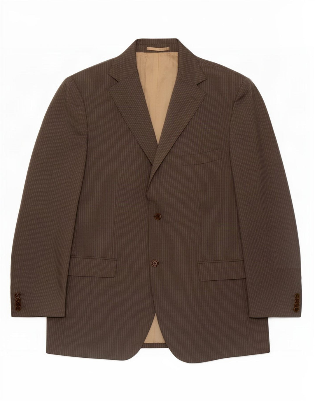 Massimo Dutti Veste blazer à 2 boutons pour homme EU 54 XL en laine à fines rayures gris