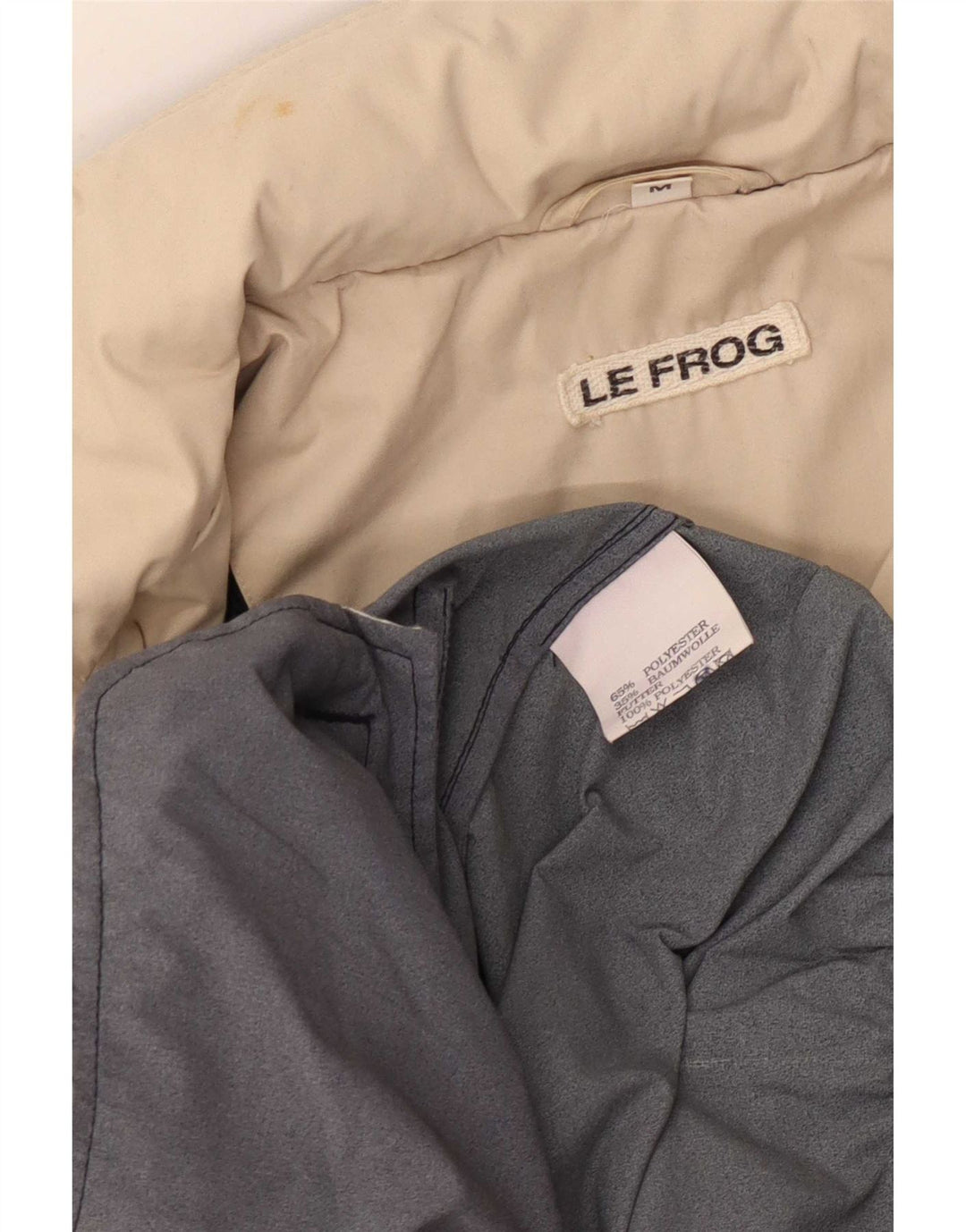 Le Frog Veste coupe-vent à capuche pour homme UK 38 Gris moyen Polyester