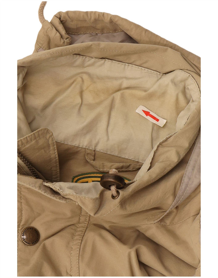 Camel Veste utilitaire à capuche pour homme UK 42 XL Coton beige