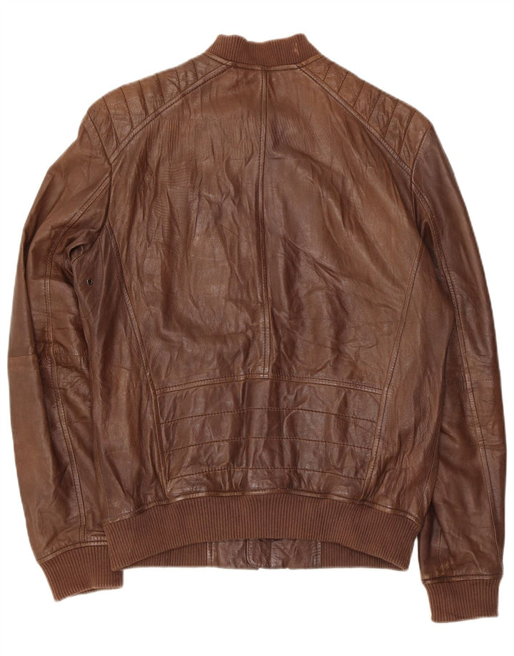 Conbipel Veste en Cuir Homme IT 48 Cuir Marron Moyen