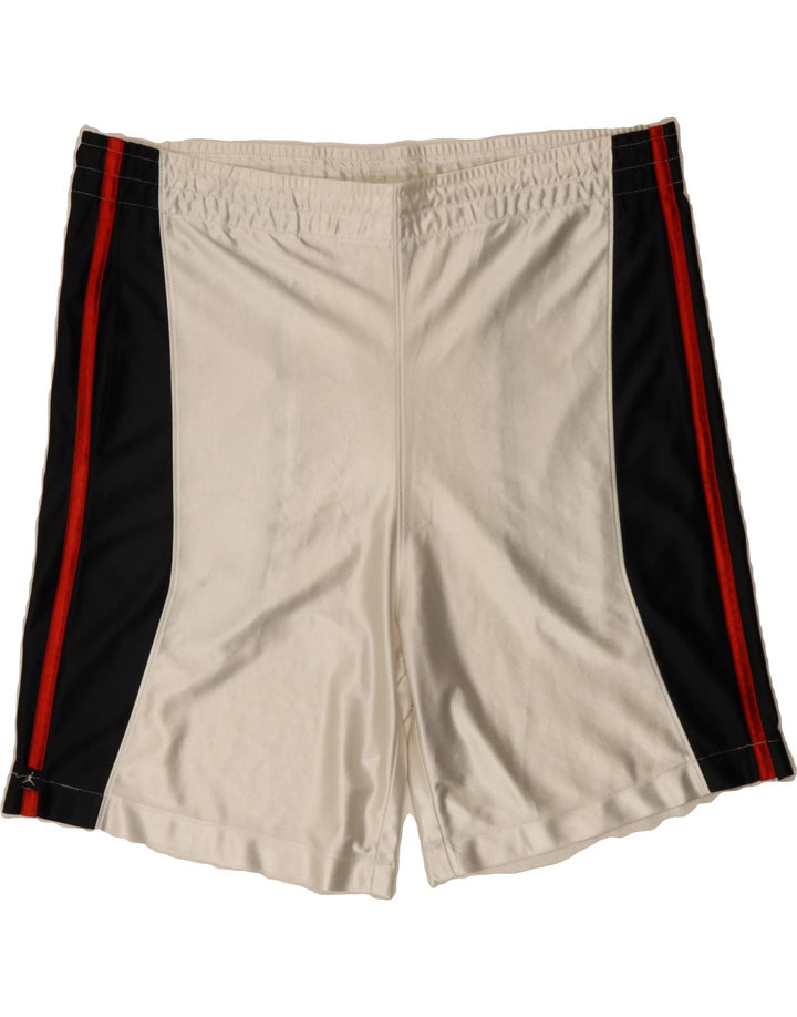 JORDAN Mens Sport Shorts Medium  Beige Colourblock Polyester Vintage Jordan and Second-Hand Jordan from Messina Hembry 
