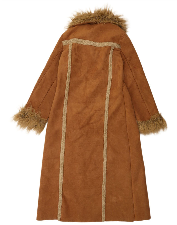 Dunnes Manteau Sherpa pour femme UK 8 Petit Beige