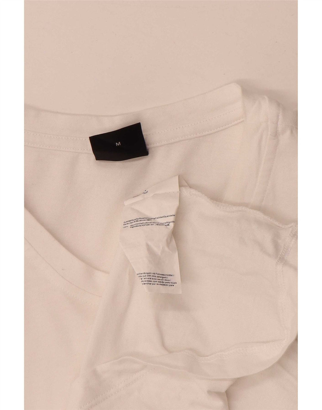 HUGO BOSS T-shirt graphique en coton blanc moyen |