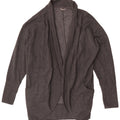 Eddie Bauer Pull cardigan ouvert surdimensionné pour femme UK 18 XL Gris