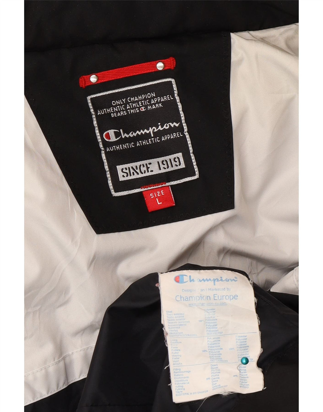 Champion Veste matelassée pour femme UK 16 Large Noir Polyester