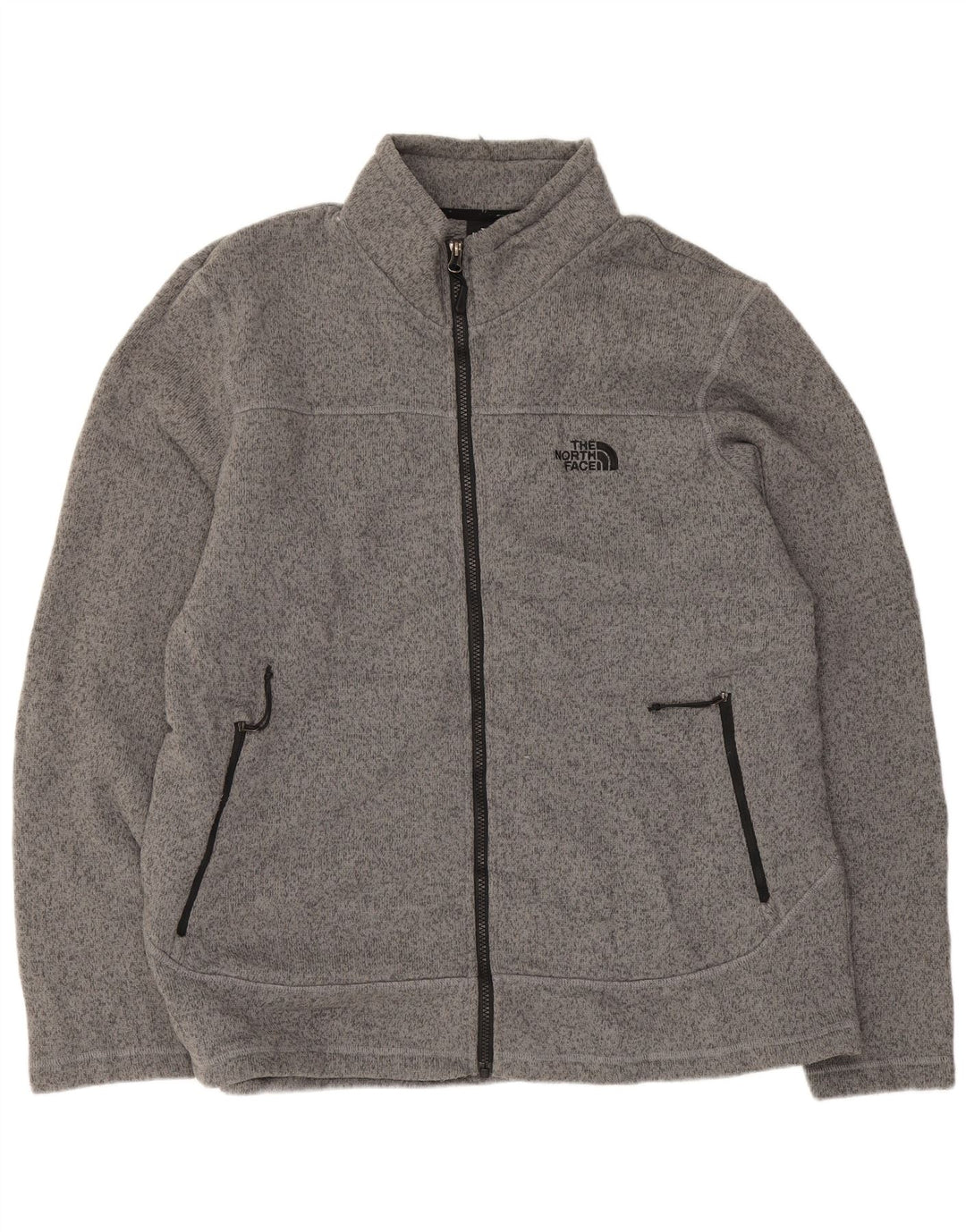The North Face Veste de Survêtement Homme XL Gris Moucheté Polyester