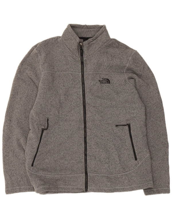 The North Face Veste de Survêtement Homme XL Gris Moucheté Polyester