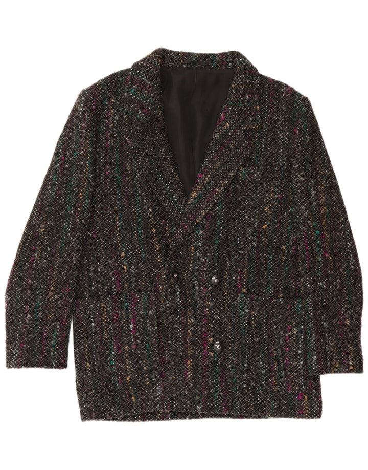 vintage Femme 2 Pièces Jupe Ensemble EU 40 Moyen W28 Gris Moucheté