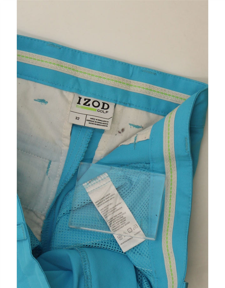 Izod Short Chino Homme W32 Bleu Moyen Polyester