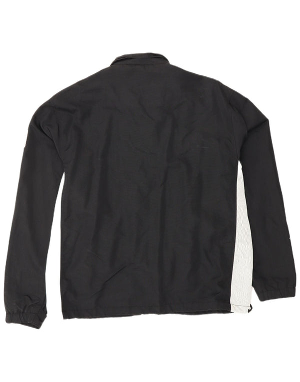 MURPHY & NYE Mens Graphic Tracksuit Top Jacket Large Black Colourblock