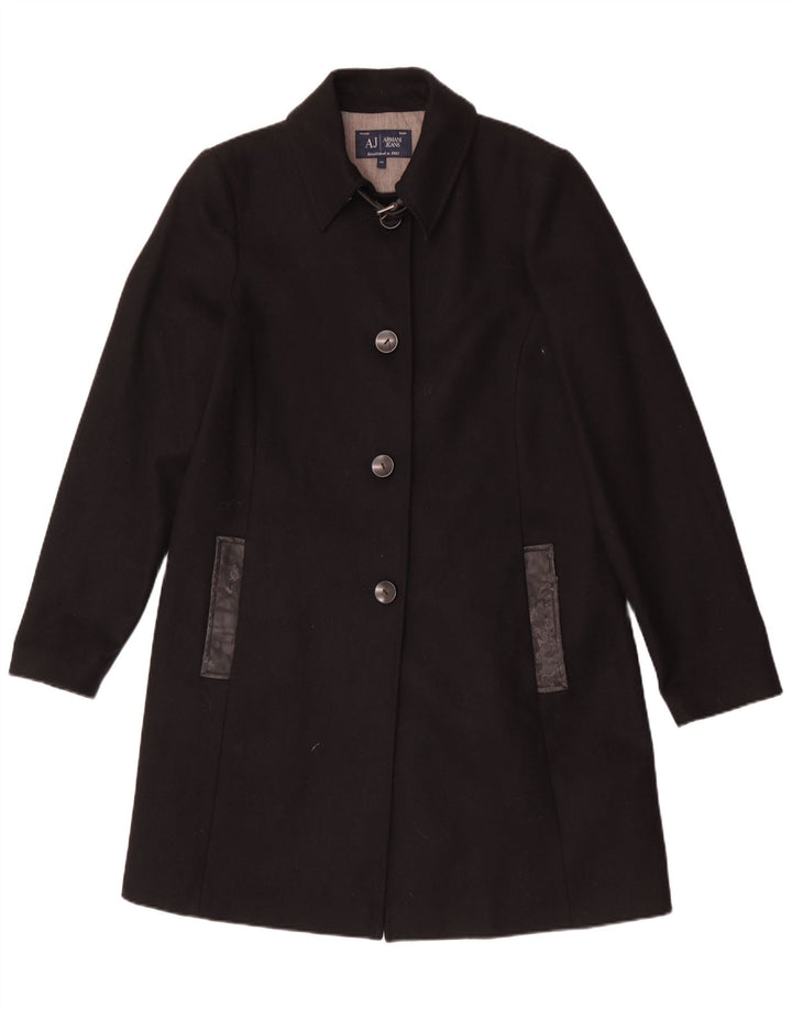 Armani Jeans Manteau Femme IT 48 XL Laine Noir