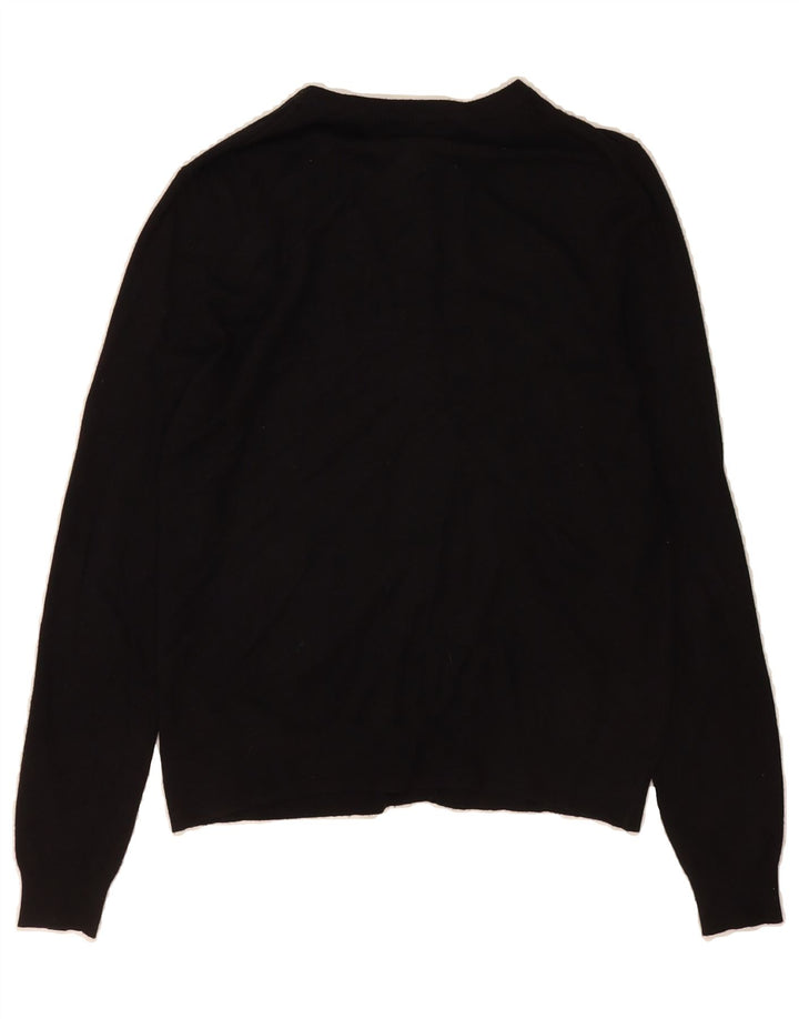 MARKS & SPENCER Womens Cardigan Sweater UK 10 Small Black Viscose Vintage Marks & Spencer and Second-Hand Marks & Spencer from Messina Hembry 