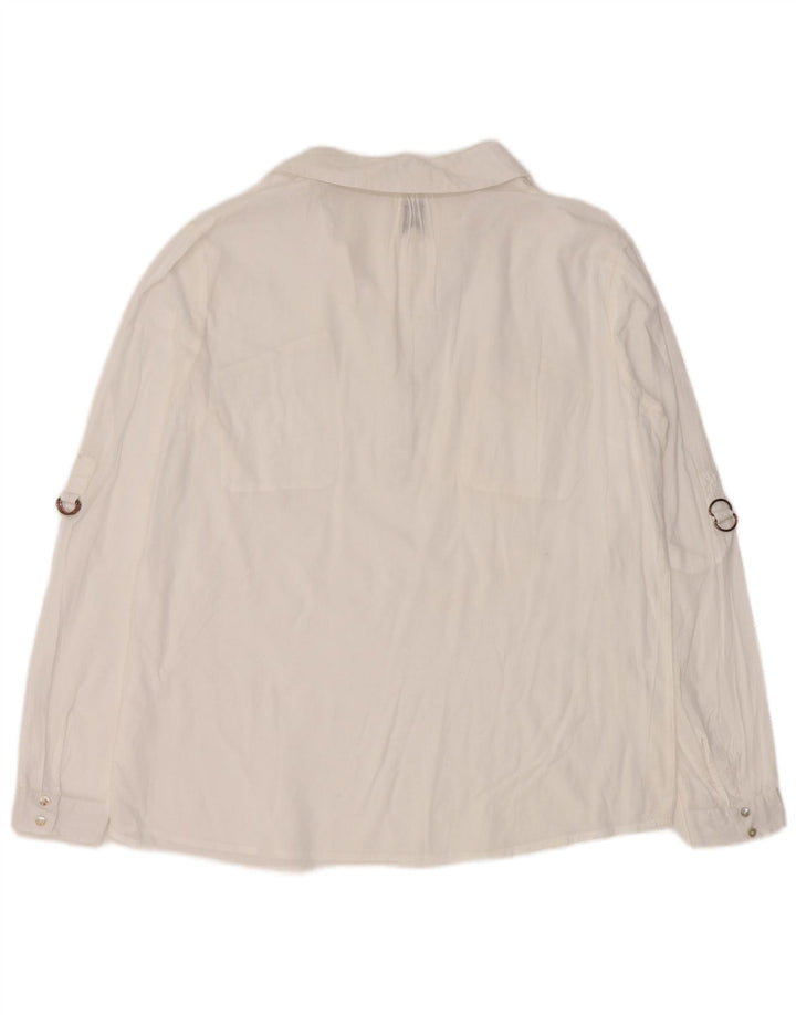 Chemise pull femme vintage EU 44 XL Blanc