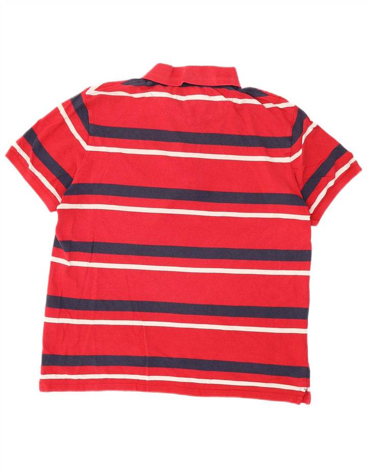 Lyle & Scott Polo Homme Large Rouge Rayé Coton