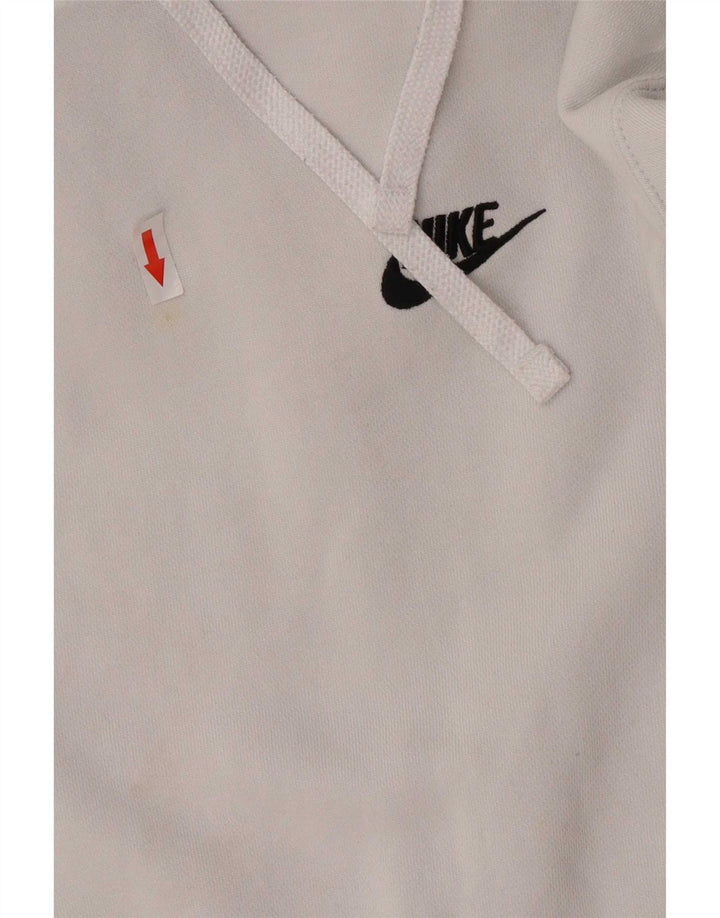Nike Pull à capuche pour homme Petit coton blanc