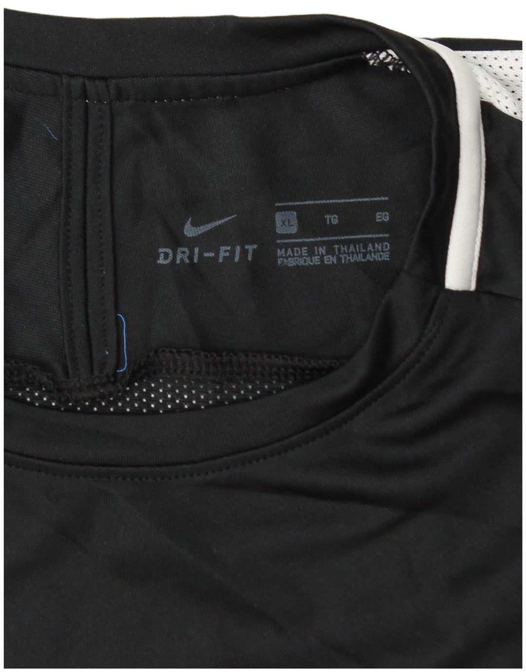 Nike Hommes Dri Fit T-Shirt Top XL Noir Colorblock