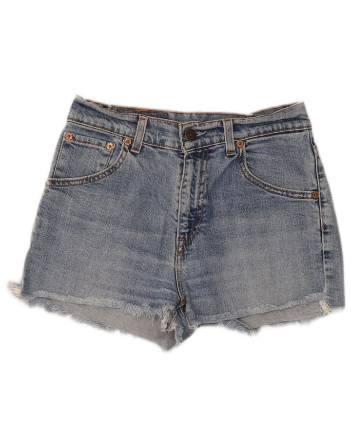 LEVI'S Short en Jean 525 Femme W27 Petit Bleu Coton