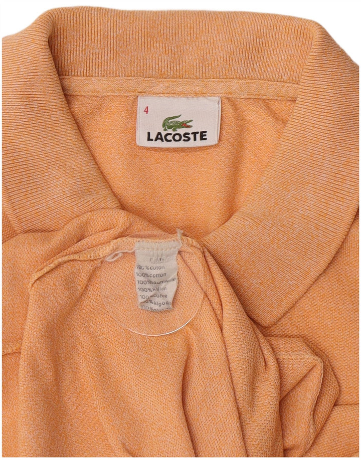 Lacoste Polo Homme Taille 4 Coton Colorblock Orange Moyen