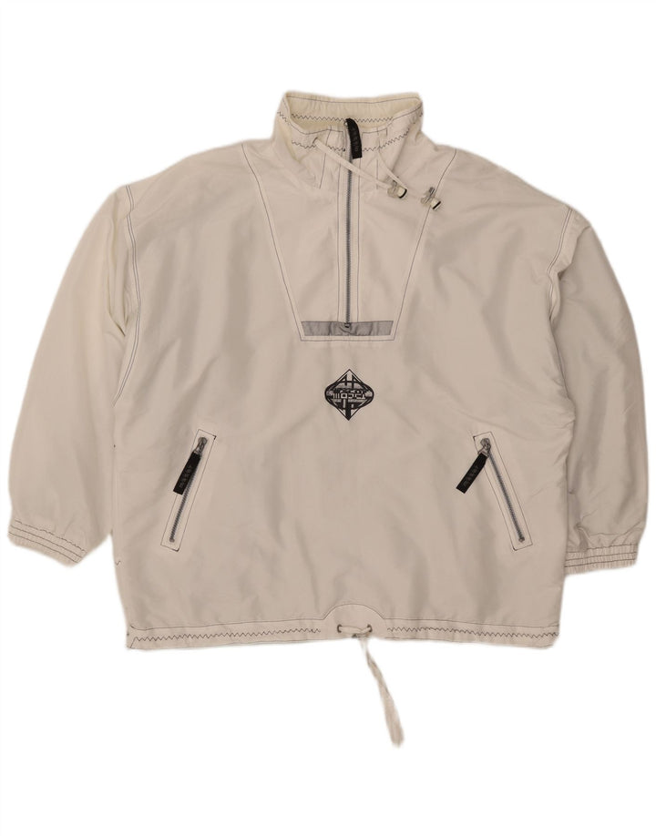 Maser M Veste Anorak surdimensionnée pour femme UK 16 Large Blanc Polyester