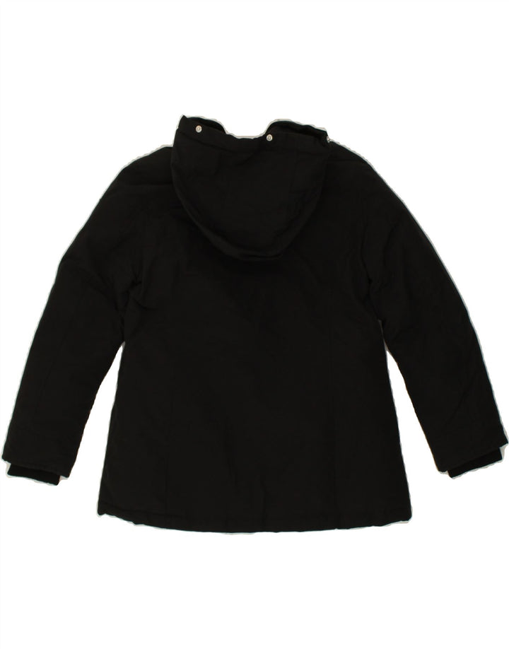 CHAMPION Girls Hooded Windbreaker Jacket 7-8 Years Small Black Cotton | Vintage Champion | Thrift | Second-Hand Champion | Used Clothing | Messina Hembry 