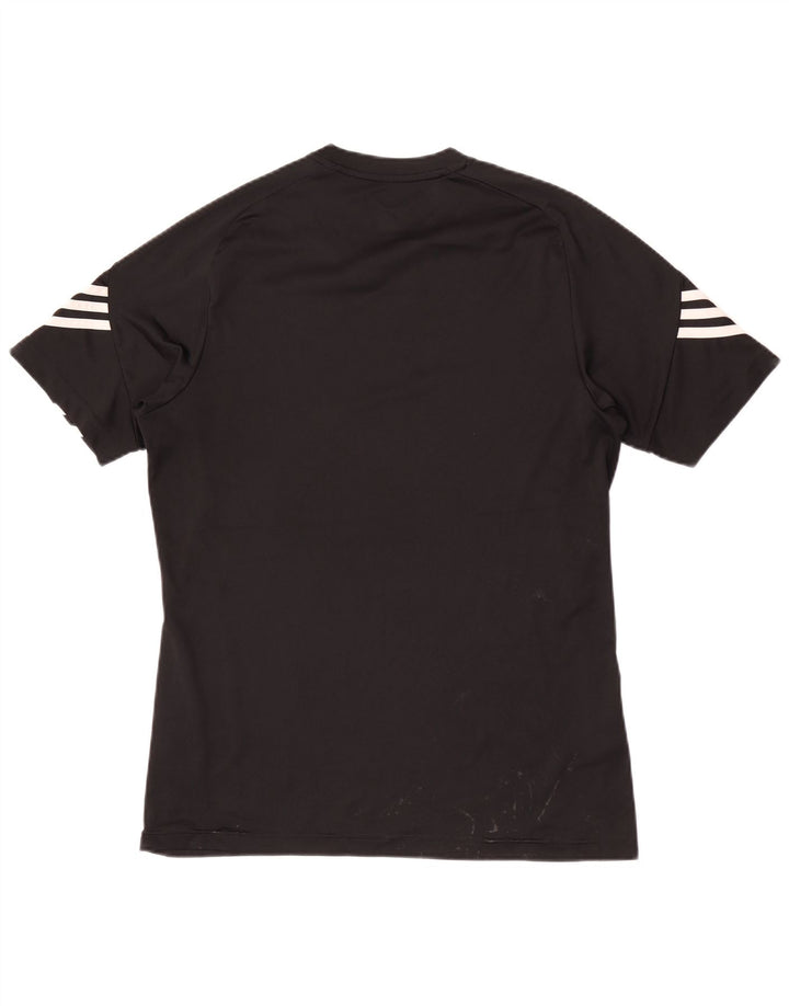 Adidas Hommes Climalite Graphic T-Shirt Top Noir Moyen