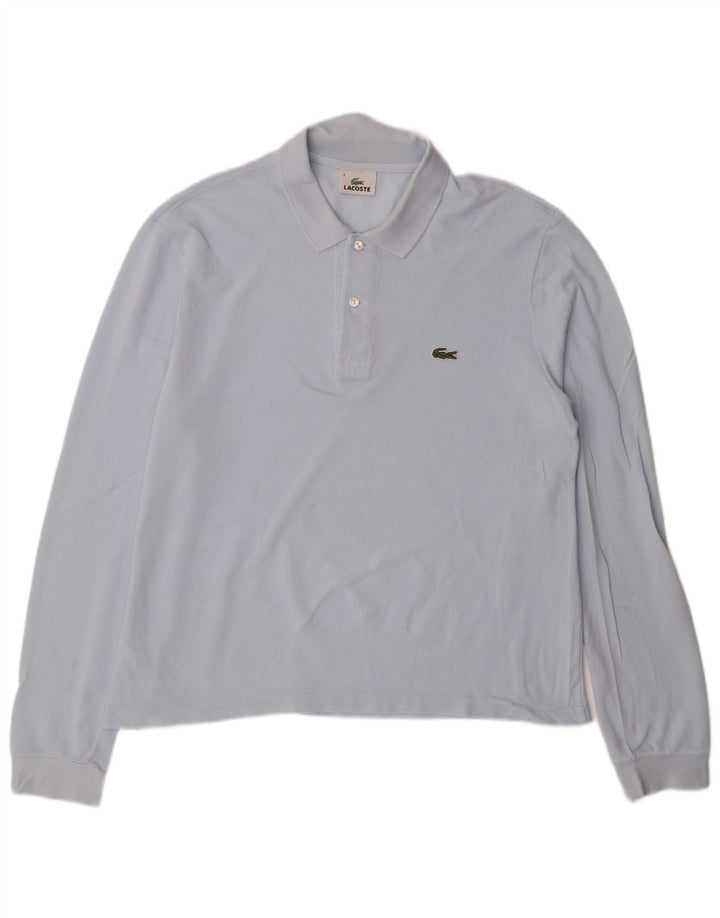 LACOSTE Polo à manches longues homme taille 4 coton bleu moyen