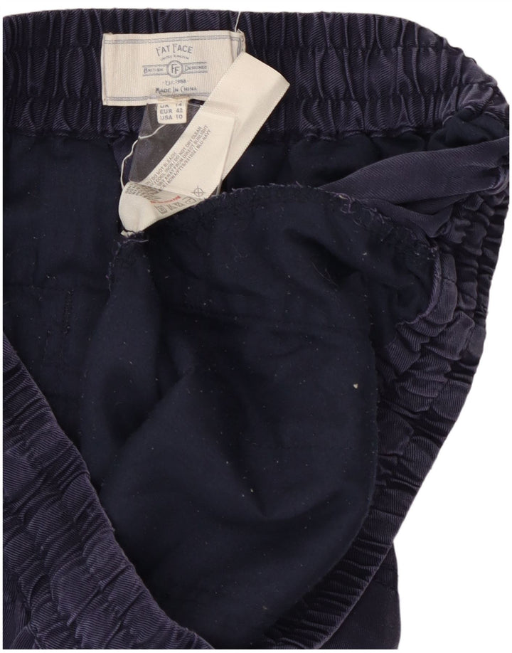 FAT FACE Pantalon de jogging décontracté pour femme UK 14 Large W28 L26 Bleu marine