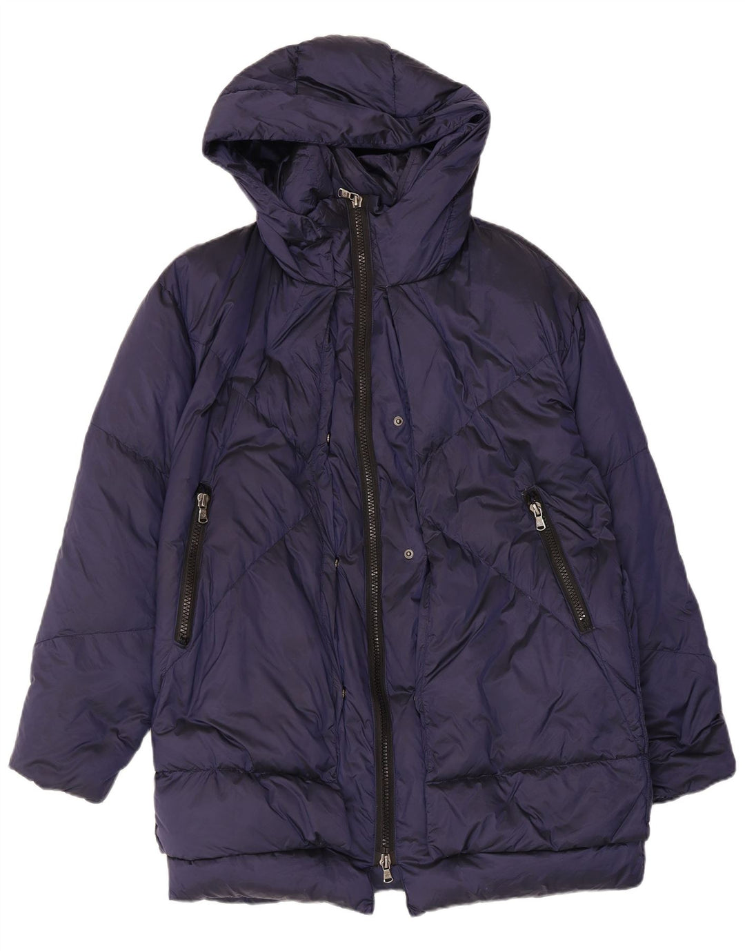 Veste matelassée à capuche canadienne pour femmes UK 14 bleu marine moyen