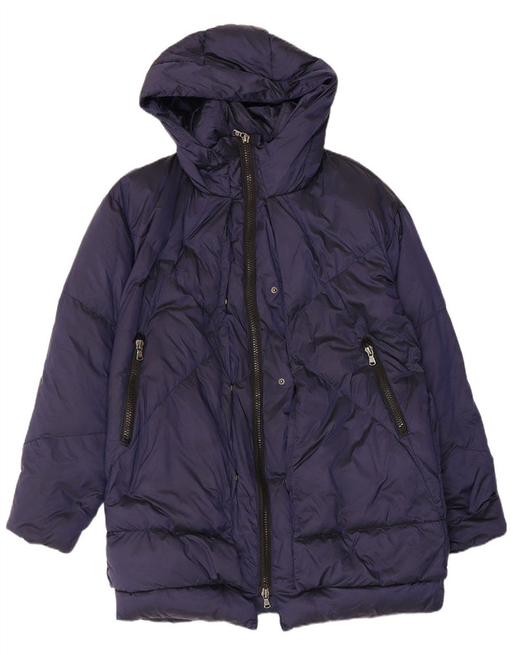Veste matelassée à capuche canadienne pour femmes UK 14 bleu marine moyen
