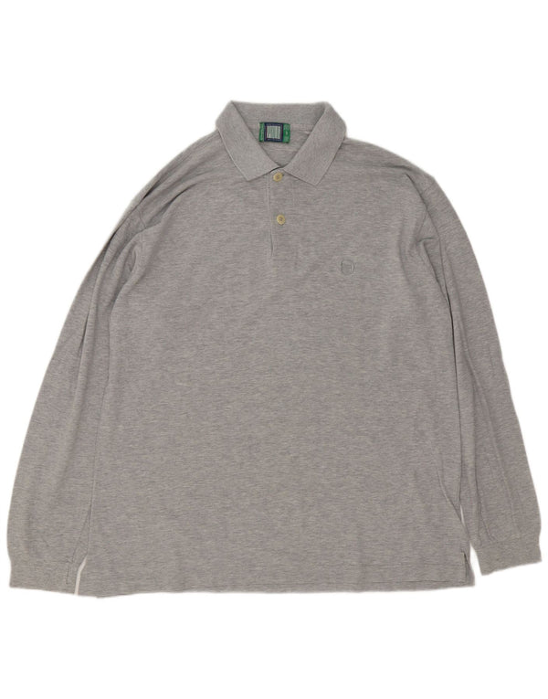 Sergio Tacchini Polo à manches longues pour homme IT 54 XL Gris Coton