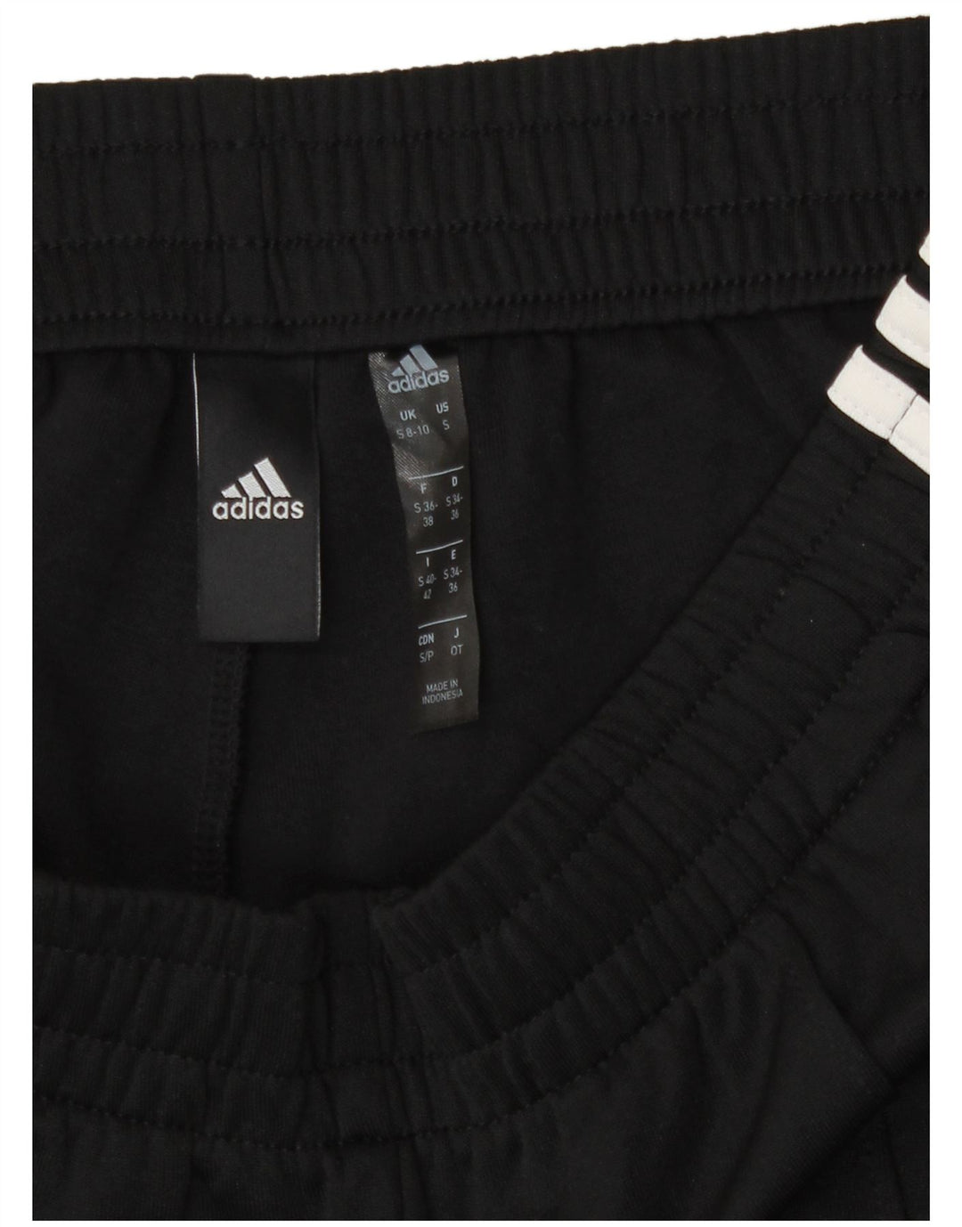 Adidas Pantalon de survêtement pour femme UK 8/10 Small Noir Polyester