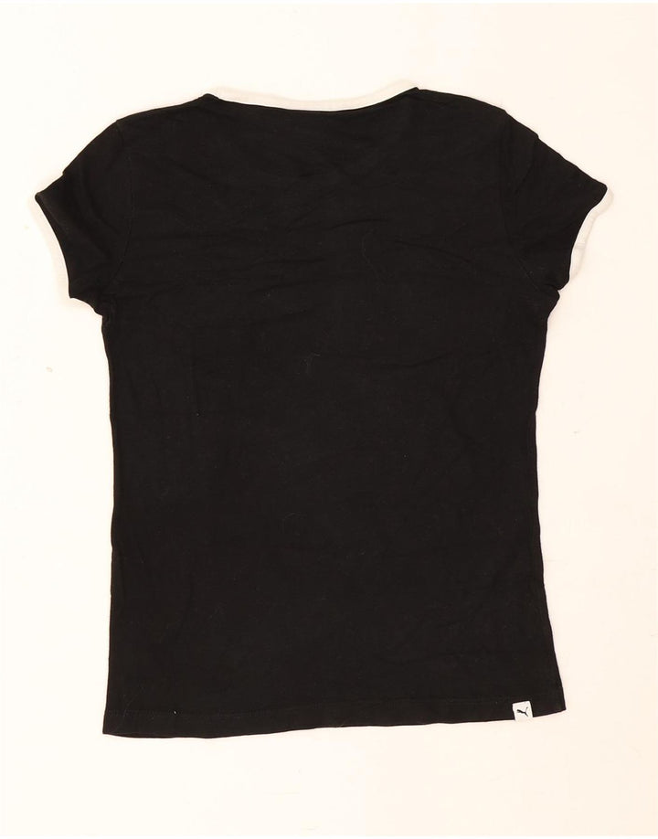 Puma T-shirt graphique pour femme UK 8 Small Noir Modal