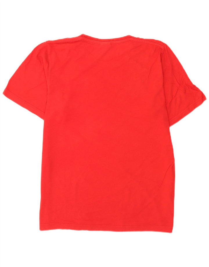 Adidas T-Shirt Graphique Homme Rouge Moyen Coton