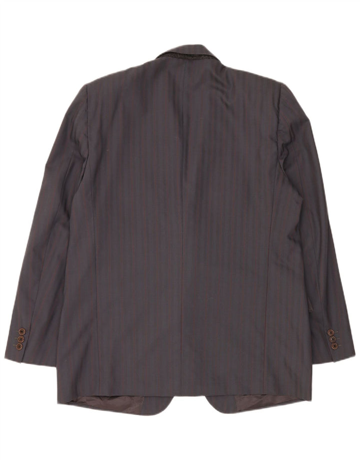 Pierre Cardin Veste Blazer 2 Boutons Homme IT 54 2XL Gris Rayé